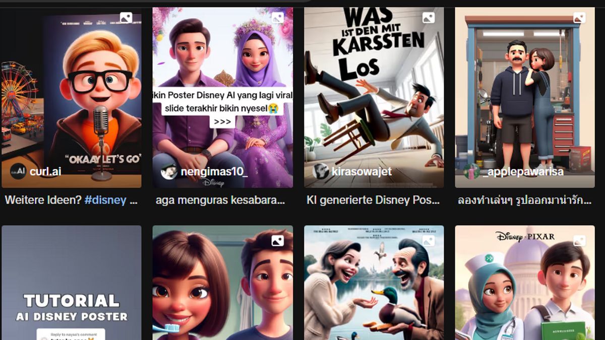 Situs AI untuk Membuat Poster Disney Pixar, Cukup Memasukkan Deskripsi Teks dan Unggah Foto
