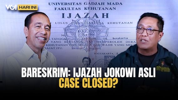 VOI Hari Ini: Ijazah Jokowi Asli, Apa yang Akan Terjadi dengan Roy Suryo cs?