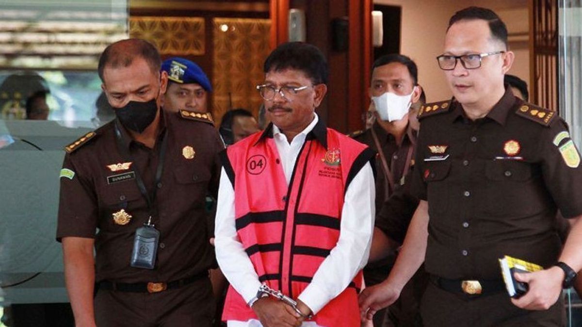 Former Minister Of Communication And Information Johnny Plate Charged With State Loss Of IDR 8 Trillion In BTS Corruption Alleged Case