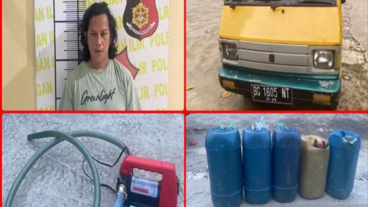 Ogan Ilir Sumsel Police Ringkus Perturbation de carburant subventionné par la Pertalite
