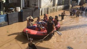 デマックの住民が所有する600ヘクタールの田んぼが洪水で水没