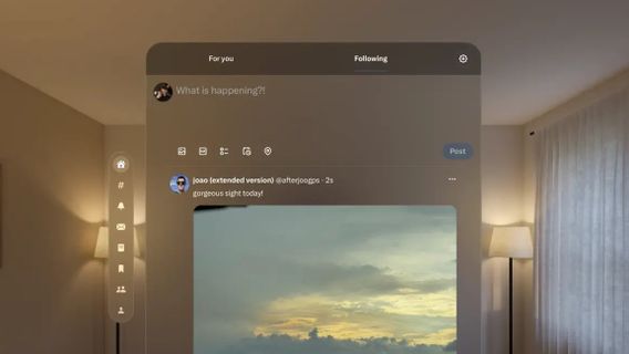 Des développeurs indépendants présentent une application Dusk pour Twitter sur Vision Pro