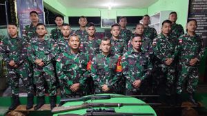 Keberhasilan Satgas Pamtas RI-PNG Yonif 132/BS, 4 Pucuk Senjata Api dan Munisi Diserahkan oleh Simpatisan TPN-OPM