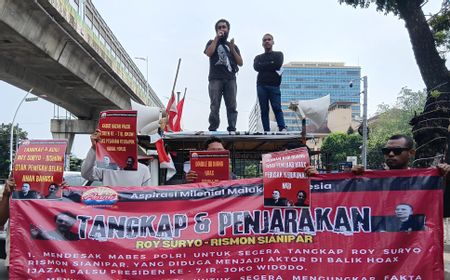 Desak Penangkapan Roy Suryo, AMMI Gelar Aksi di Mabes Polri