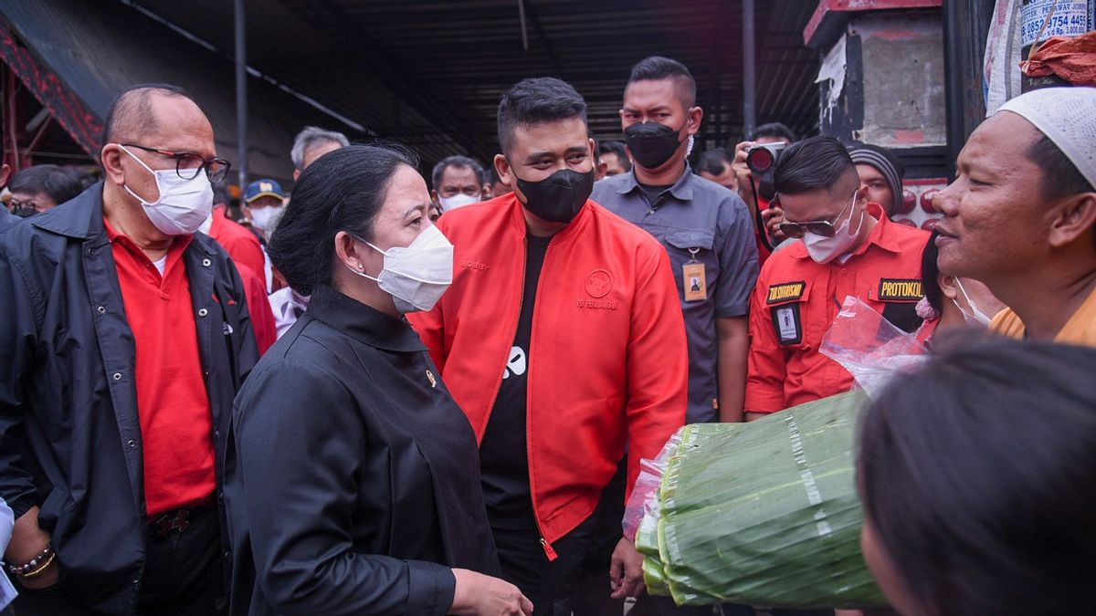 Accompanied By Bobby Nasution, Puan Maharani Checks Egg Prices In Toba