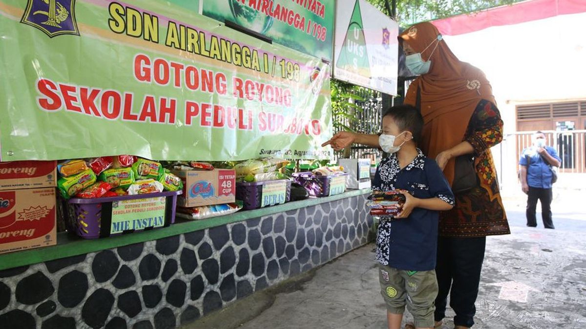 Pelajar SD di Surabaya Galang Donasi Bantuan COVID-19 untuk Surabaya Memanggil