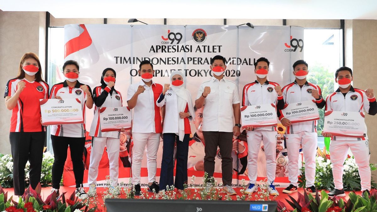 Tokyo Olympics Medal Winners Get Bonuses Again, NOC Chairman Hopes More Entrepreneurs Care About Indonesian Sports Achievements
