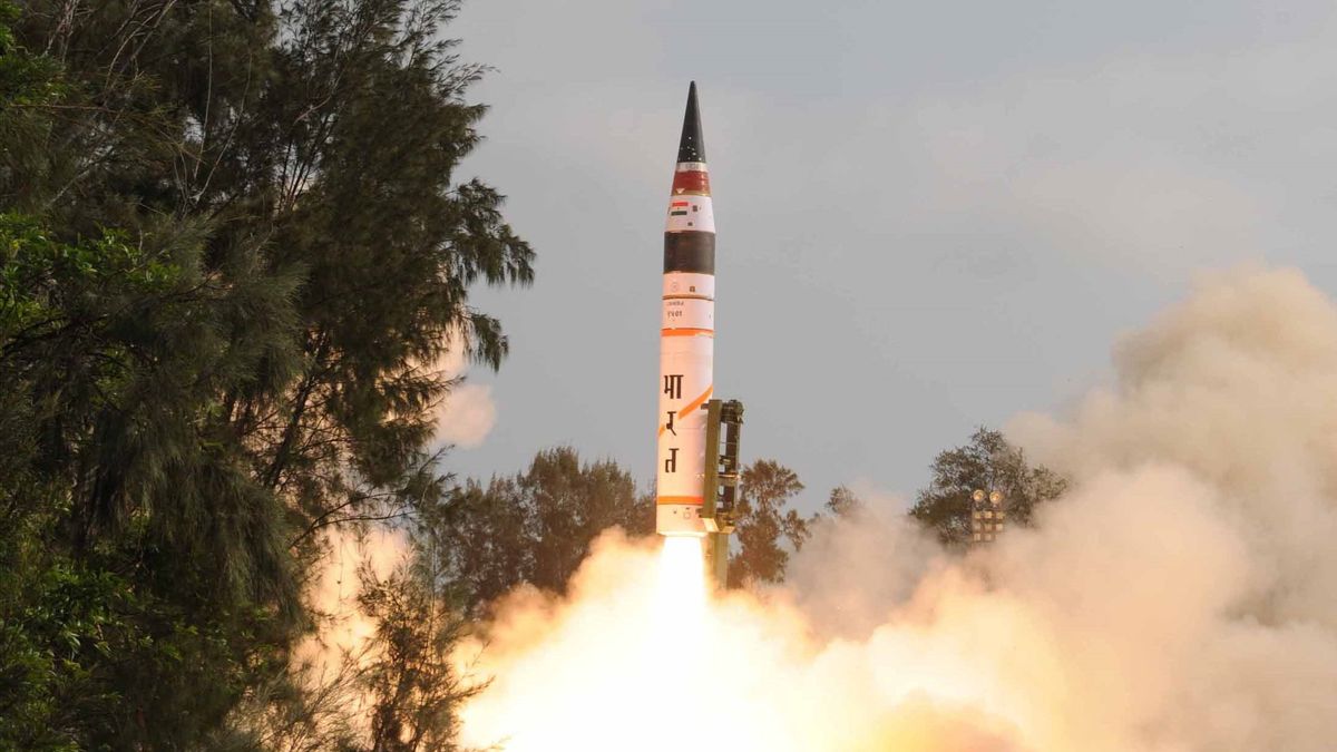 India Sukses Uji Coba ICBM Berkemampuan Nuklir Agni-V Usai Bentrokan dengan China di Perbatasan