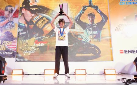 Amankan Gelar Juara Dunia World Supersport 300, Aldi Satya Mahendra Didukung Penuh ENEOS