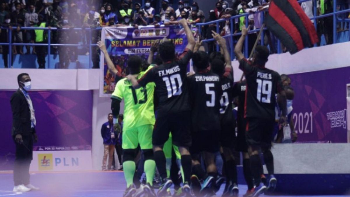 Papua Tambah 1 Emas dari Futsal Usai Kandaskan Jabar 4-2 di Final