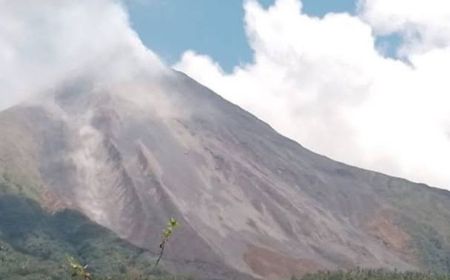 Guguran Lava Karangetang Mengarah ke Kali Batuawang