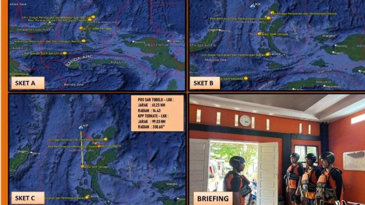 Tim SAR Ternate Cari Kapal Berpenumpang 8 Orang yang Mati Mesin
