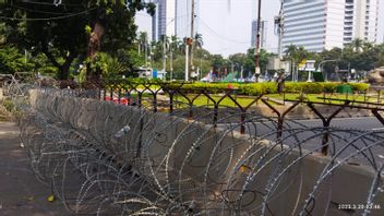 棉兰独立巴拉特路的混凝土覆盖铁丝杜里封锁2号在反对以色列国家队的示威活动中