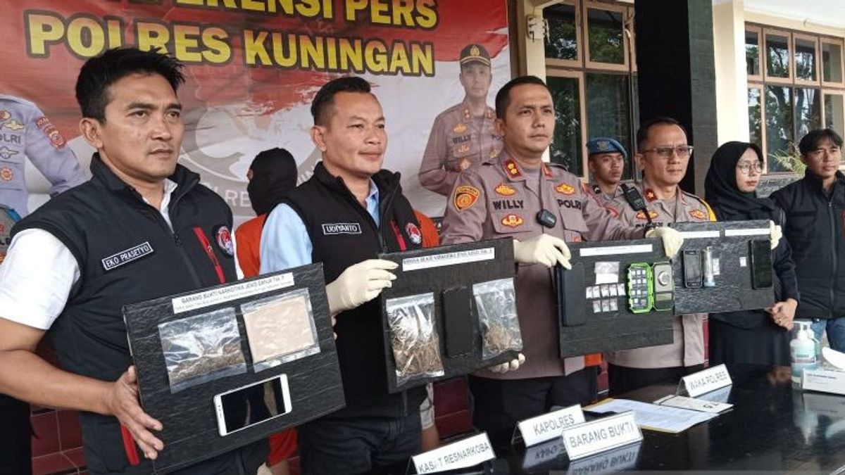 Police Reveal 5 Drug Cases In Kuningan Involve 2 Motorcycle Gang Leaders