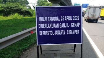 تدفق العودة إلى الوطن 2022: فرز لوحة أرقام السيارات الفردية الزوجية التي تتم في KM 10 و KM 47 Cikampek Toll Road