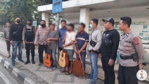 Kerap Meminta Secara Paksa di Kawasan Sungai Mahakam, Polsek Sungai Kunjang Samarinda Amankan 4 Pengamen