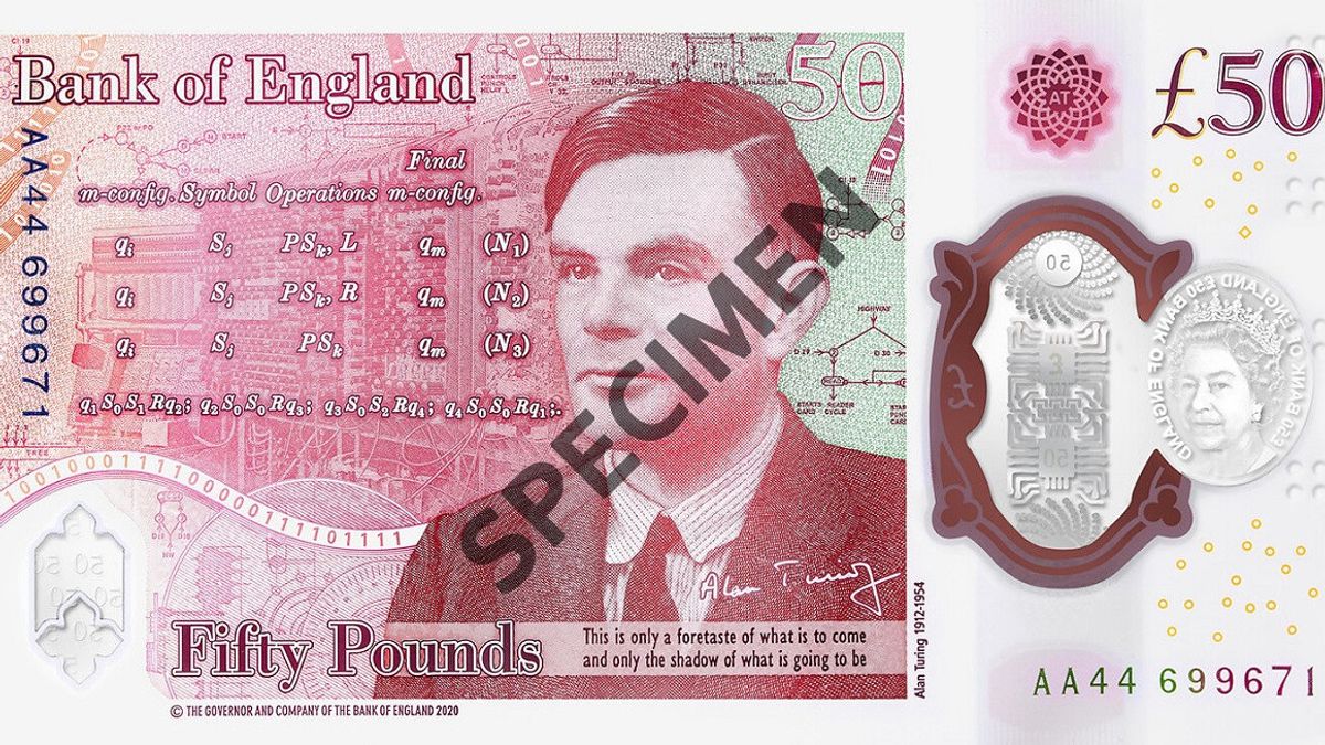 谁是艾伦 · 图灵， 同性恋纳粹谜语密码破译者在新的 £50 钱