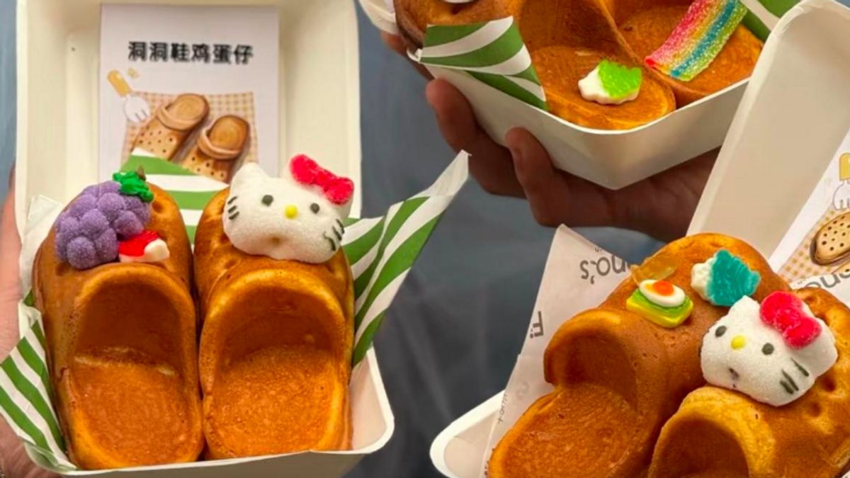 Waffle Mirip Sandal Crocs Lagi Viral di China