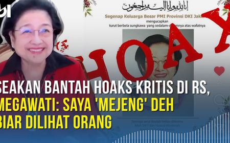 VIDEO: Senyum Megawati Bantah Kabar Kritis di RS saat Acara PDIP