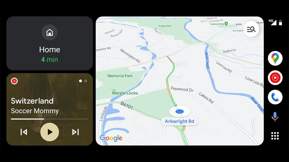 Google Maps mettra à jour sur Android automatique plus clair et plus pratique