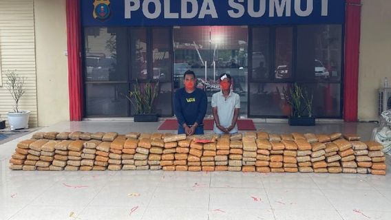 North Sumatra Police Arrest Owner 272 Kilograms Of Cannabis From Aceh