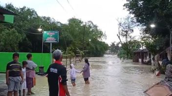中部ジャワ州グロボガンで数千人の住民が洪水に見舞われる