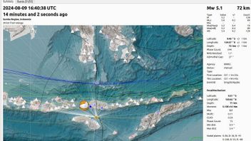 BMKG: Earthquake 5.1 Magnitude Shakes East Sumba, No Tsunami Potential