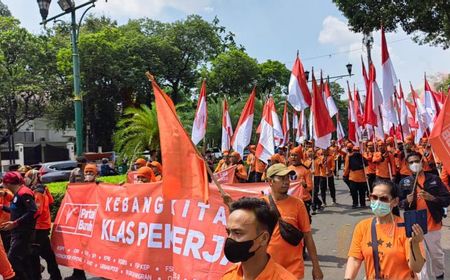 Pawai Ondel-ondel, Ojek dan Angkot Meriahkan Pendaftaran Partai Buruh di KPU Hari Ini