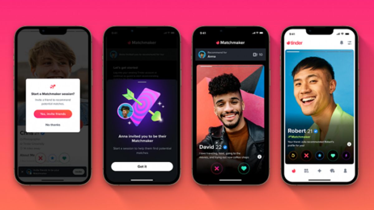 Tinder Luncurkan <i>Tinder Matchmaker</i>, Fitur Rekomendasi Pasangan dari Orang Terdekat