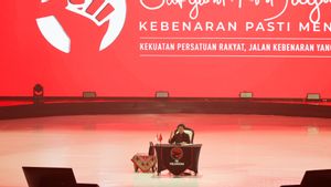 PDIP V 전국 실무 회의 둘째 날, Megawati는 간부들에게 비공개 브리핑을 제공합니다