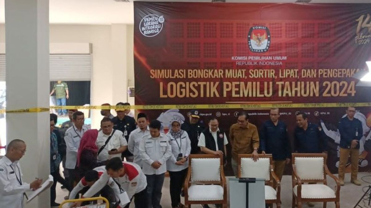 Dati II With The Most TPS In Indonesia, Bogor Regency Becomes A Simulation Place For The 2024 Election Logistics Distribution