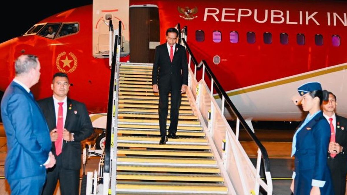 President Jokowi Arrives In Sydney For Annual Leaders' Meeting 2023