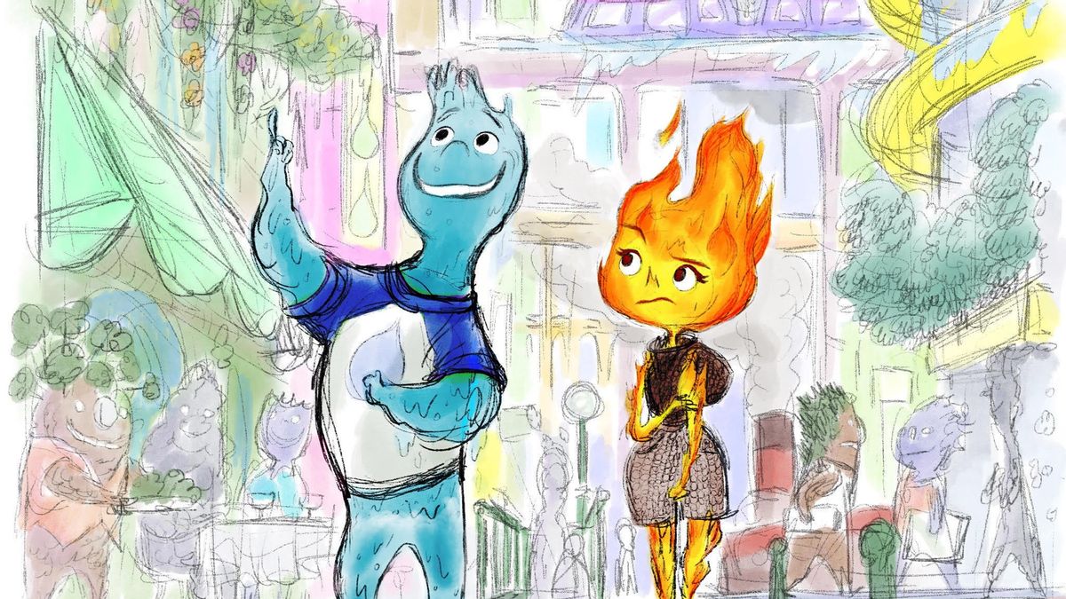 皮克斯推出关于水和火的元素动画电影