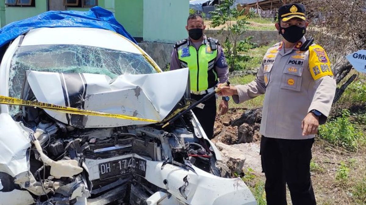 Car Death Accident Died 4 People In Kupang, Driver Suspected Of Having Sopi