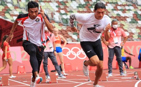 Startingblock di Olimpiade Tokyo Berbeda Bentuk dengan yang Digunakan di Indonesia, Zohri: Bikin Semangat, Seperti