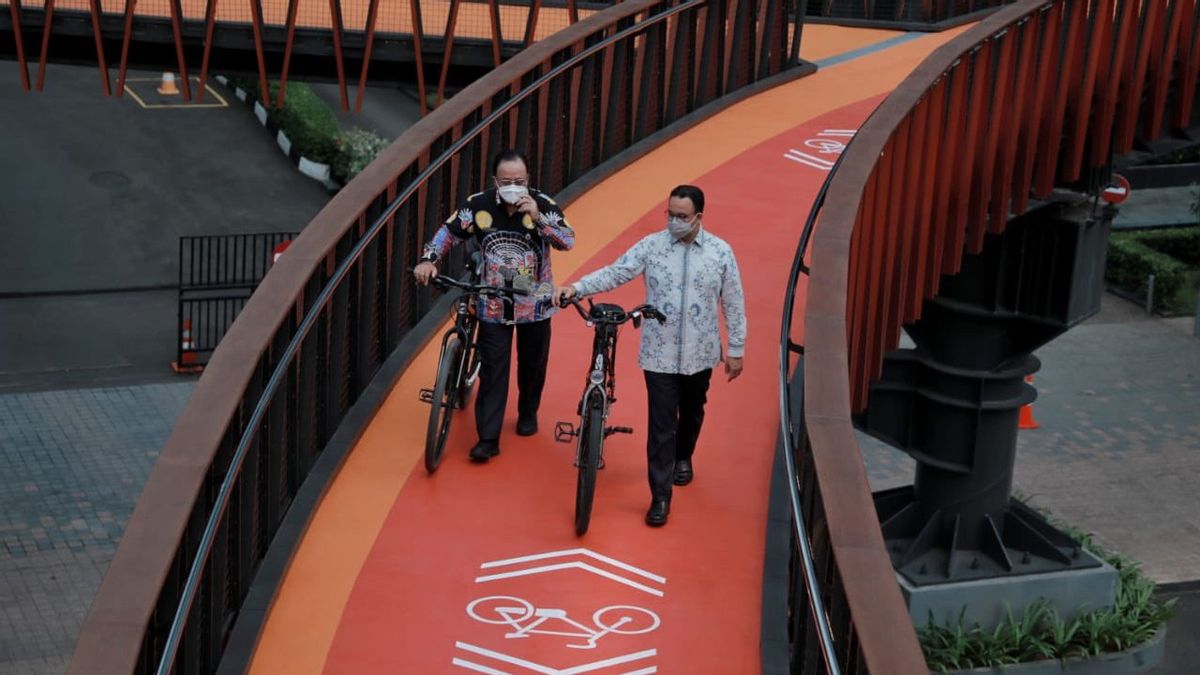 In His Last Months In Office, Anies Is Still Convinced That Bicycle Lanes In DKI Can Reach 500 Kilometers