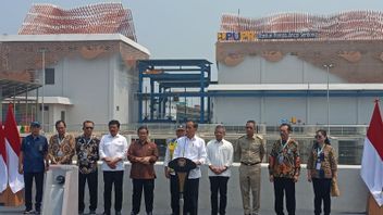 Inaugurating Indonesia's Largest Pump Station In Ancol, Jokowi Hopes Floods In Jakarta Can Be Less Than 62 Percent
