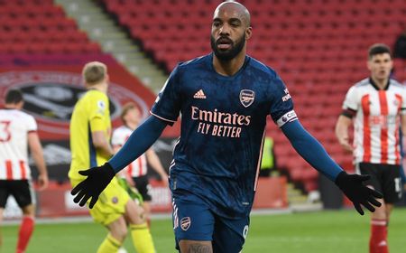 Bikin Gol Pembuka dan Penutup, Lacazette Bantu Arsenal Gulung Sheffield United 3-0