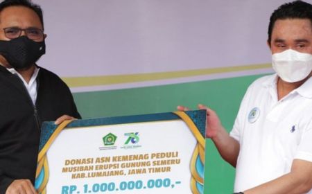 Kemenag Berikan Kabar Bahagia untuk Korban Erupsi Semeru, Ada Bantuan Sebesar Rp1 Miliar yang Sudah Disiapkan