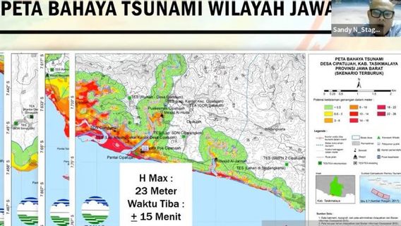 BMKG灾难地图：塔西克拉亚是受巨推力海啸威胁最严重的地区，下一个是加鲁特