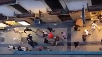 ヨーロッパリーグ決勝を控えたマンチェスター・ユナイテッドとトッテナムのファンの衝突