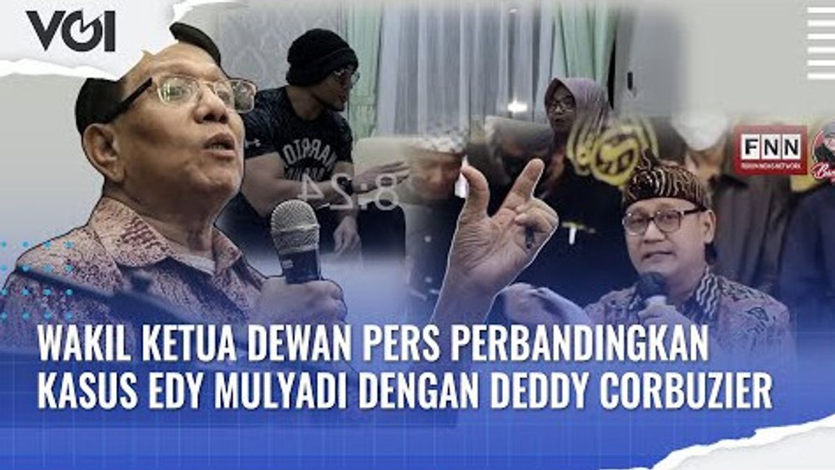 VIDEO: Deputy Chairman Of The Press Council Compares The Case Of Edy Mulyadi With That Of Deddy Corbuzier