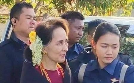 Pengadilan Jatuhkan Hukuman Penjara dan Kerja Paksa, Uni Eropa Desak Rezim Militer Myanmar Bebaskan Aung San Suu Kyi