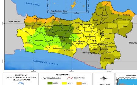 Di Bulan November, BMKG Prakirakan Jateng Bakal Diguyur Hujan