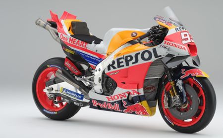 Repsol Honda Luncurkan RC213V Terbaru untuk MotoGP 2023, Begini Respons Marc Marquez Lihat Penampilan Gaharnya