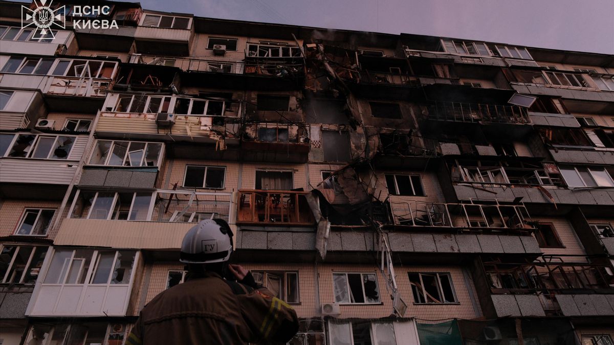 Rusia Bombardir Kyiv Ukraina dengan 430 Drone, Enam Orang Tewas