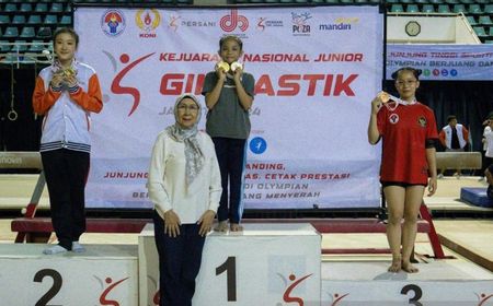 Aulia Fakhira Tampil Gemilang pada Kejurnas Junior Senam 2024