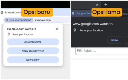 Google Hadirkan Opsi Allow This Time untuk Pemberian Izin Situs Web