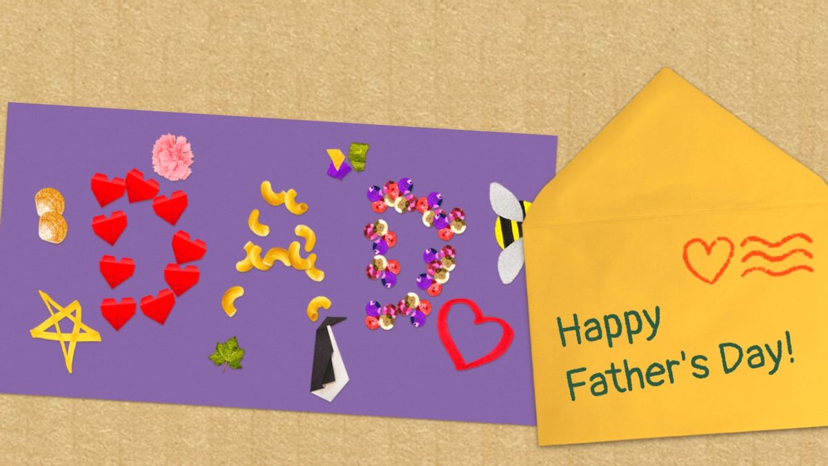 Bonne Fête Des Pères, Faire Des Cartes De Vœux En Utilisant Google Doodle Come On!