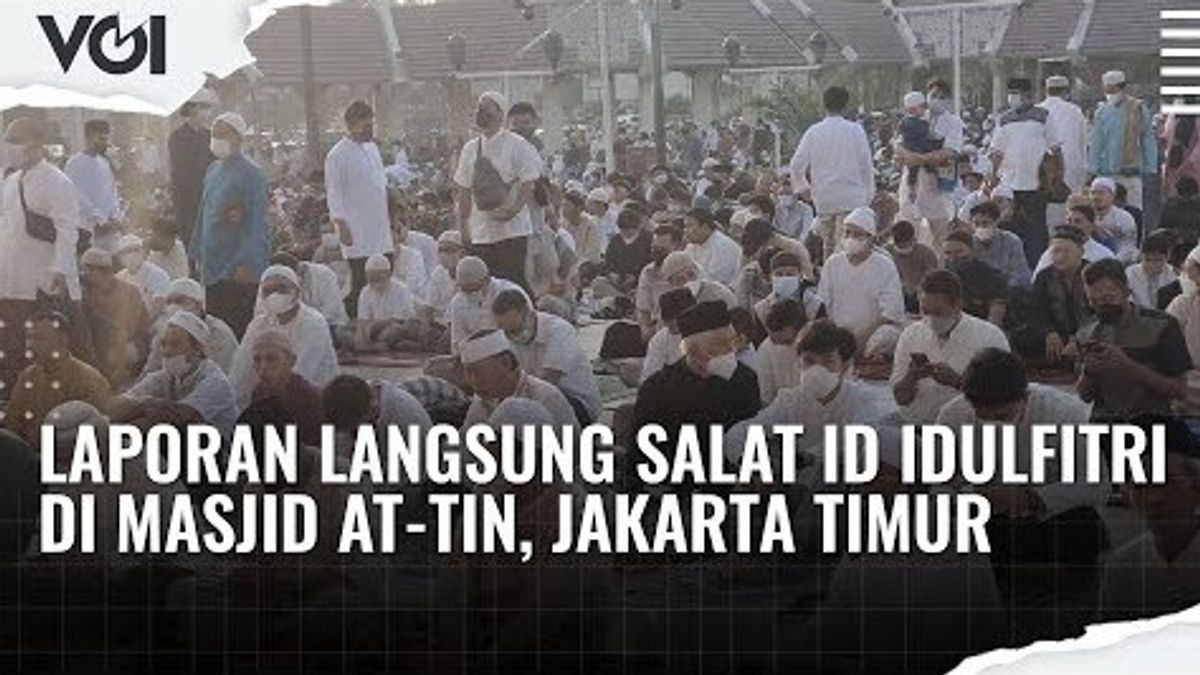 VIDEO: Suasana Salat Id di Masjid At-Tin TMII, Jemaah Membeludak 